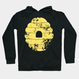 Distressed Yellow Bee Hive Hoodie